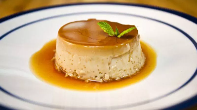 Cheesecake Gelatin, Apple Crumble & Creme Caramel