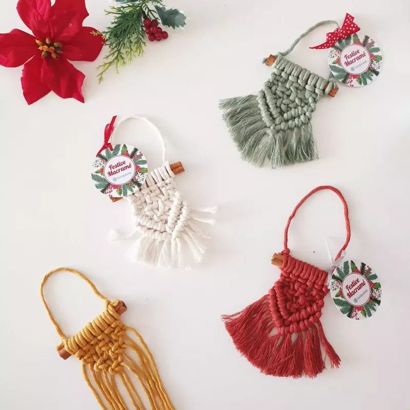 Macramé Christmas Ornaments Workshop with Brunch