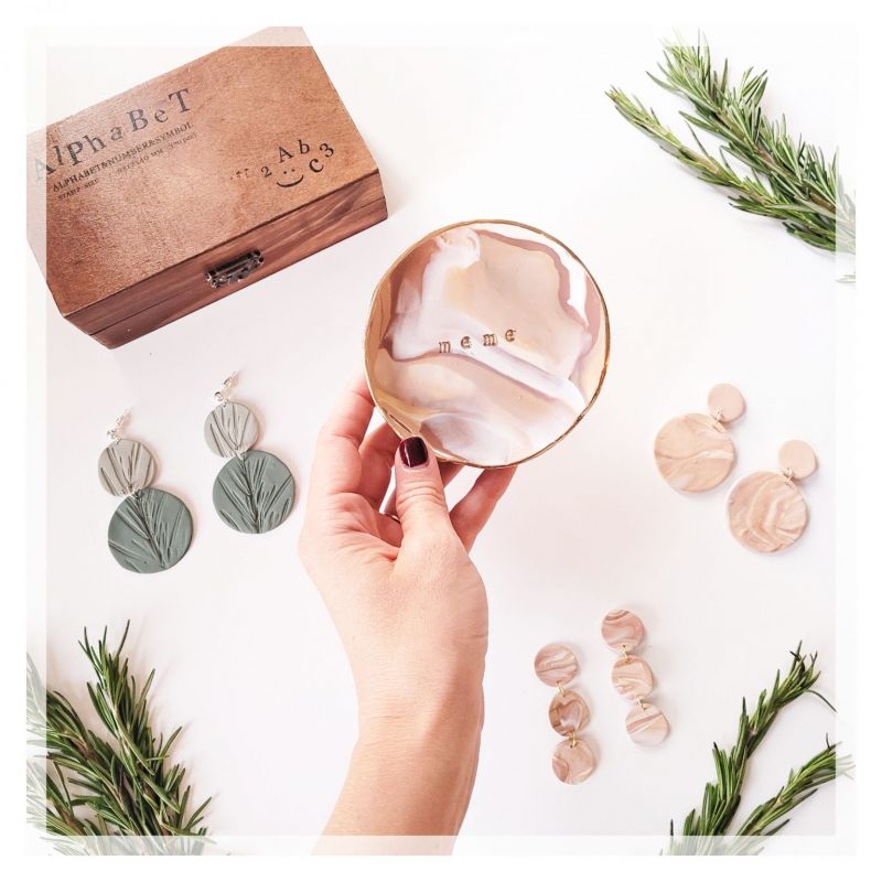 DIY Clay Dish and Jewellery + Dinner